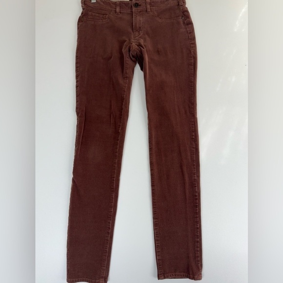 Pilcro Anthropologie Velvet Thin Stretch Skinny Cords Size 27/4 - Picture 2 of 13